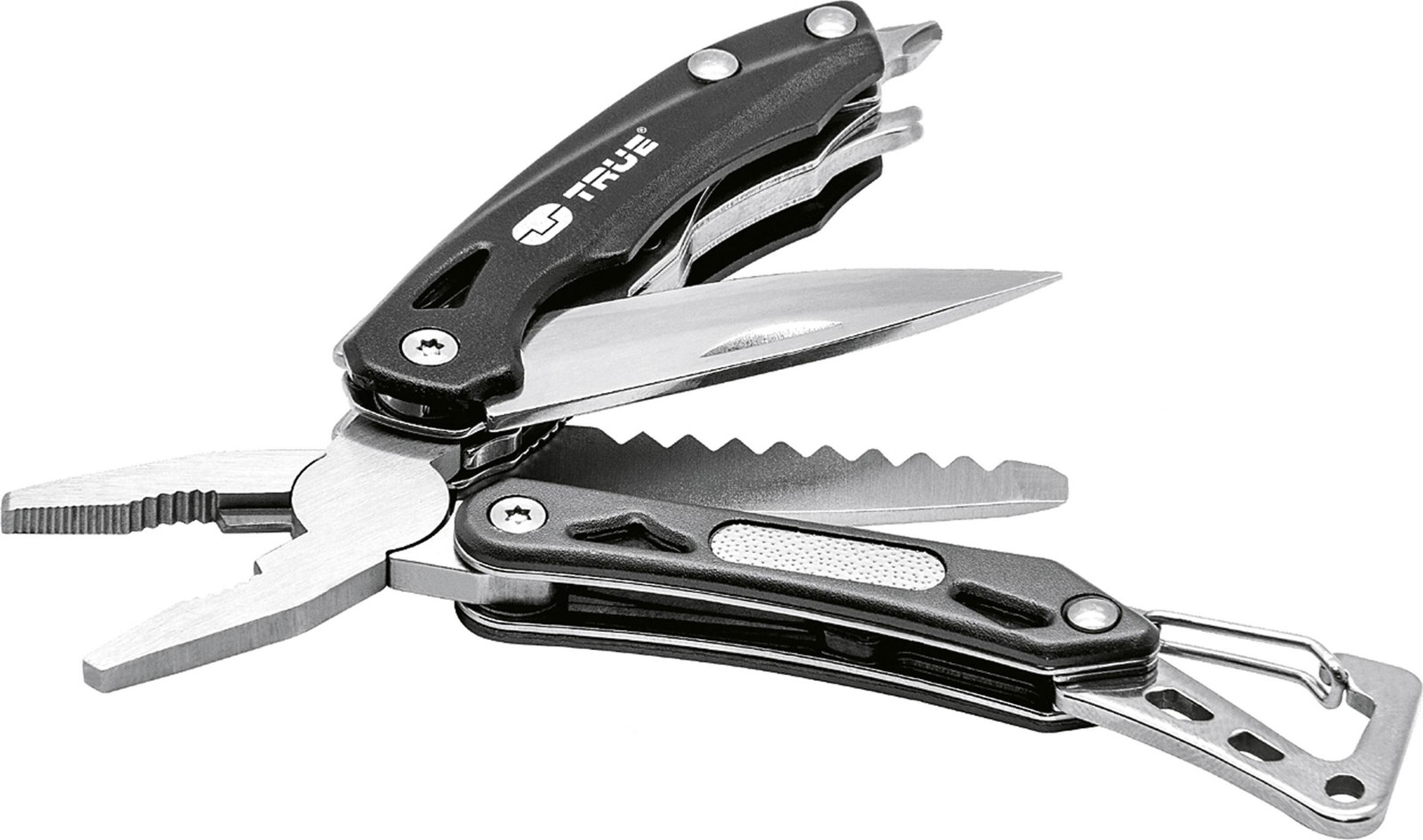 TRUE Multitool Seven 6-in-1, zwart/zilver