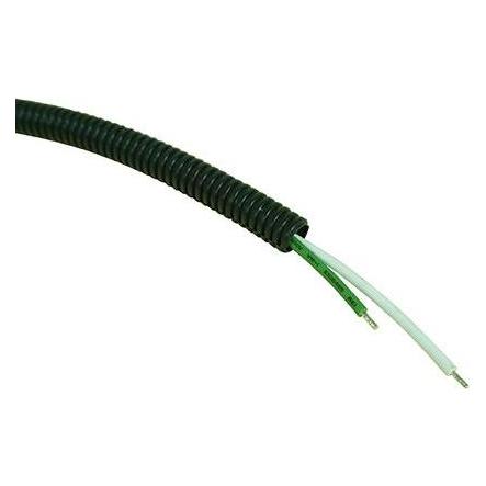 RS PRO PP Leerrohr geschlitzt, Schwarz, Ø 10mm x 1 (47 cm) (1854061)
