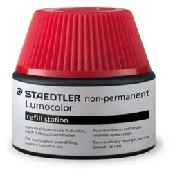 STAEDTLER Nachfülltinte Lumocolor nonpermanent, rot, Inhalt: 15 ml