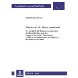 Was kostet ein Menschenleben?, Fachbücher von Gabriele Bruckmann
