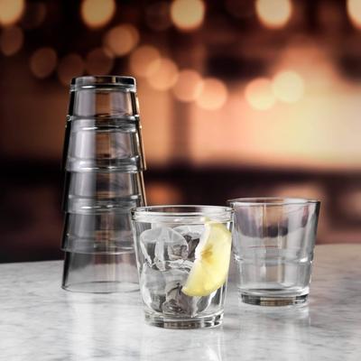 Libbey Restaurant Basics Stacking Rocks Glasses, 9-ounce, Set of 12 - Set of 12