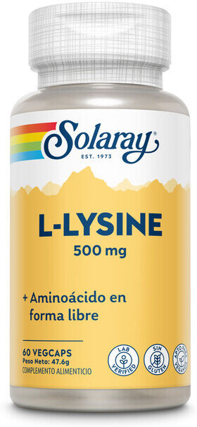 Solaray L-Lysine 500 mg 60 Capsules