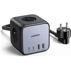 Ugreen, Steckdosenleiste, Cube CD268 (3x, CEE 7/4, USB-A, USB-C, 1.80 m)