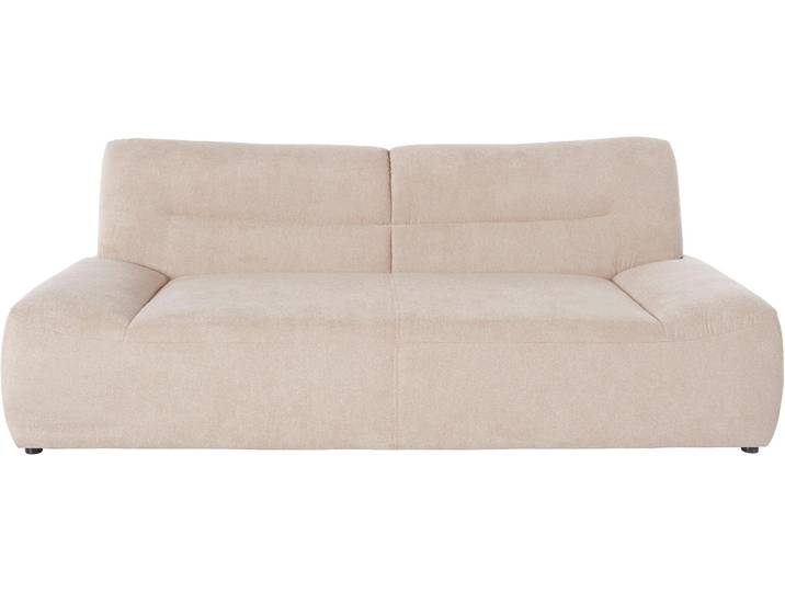 2,5-Sitzer DOMO COLLECTION Cesena modern, elegant und zeitlos, komfortabel, flache Armlehnen , beige, B:224cm H:81cm T:109cm, Sofas, 2 5-Sitzer, fester Sitzkomfort