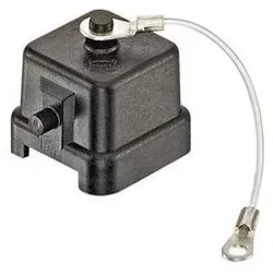 Harting Abdeckkappe, Elektronikkabel + Stecker, Schwarz