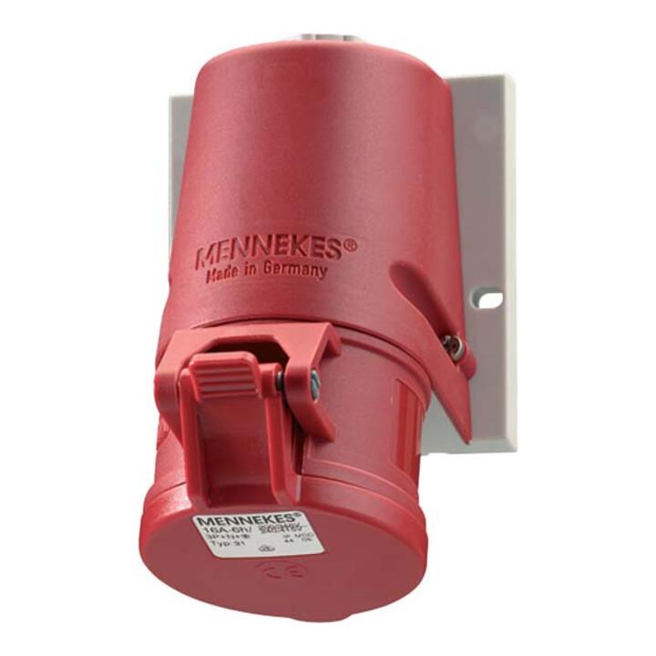 Mennekes Wanddose TwinCONTACT 16A,4p,6h,400V,IP44 1343)