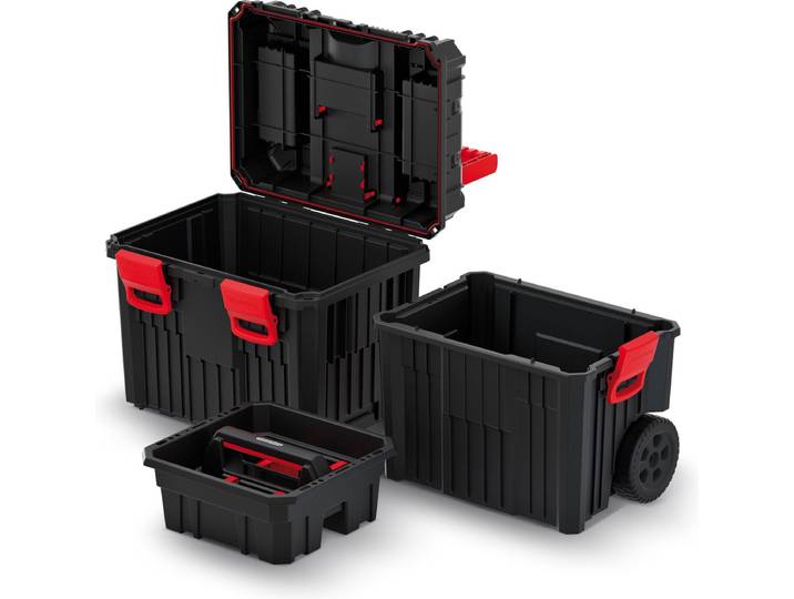 Kistenberg - Mobile Gereedschapskoffer / Sorteerdoos op wielen - 450 x 360 x 640 mm