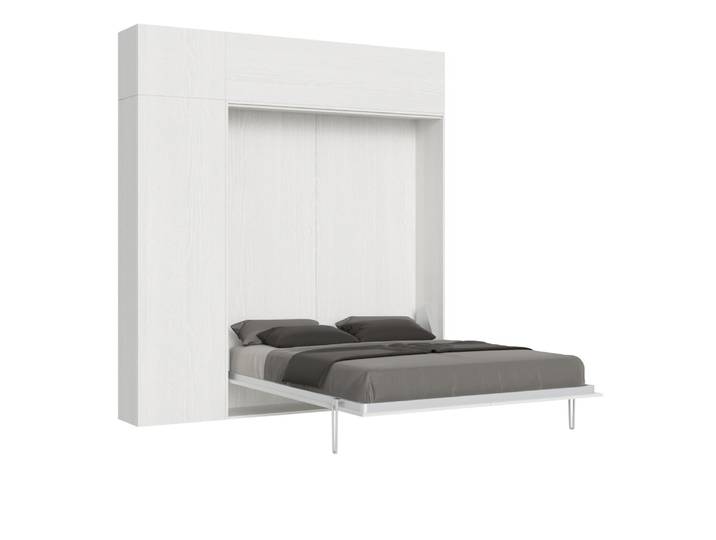 Itamoby cama doppia kentaro bianco frassino columna