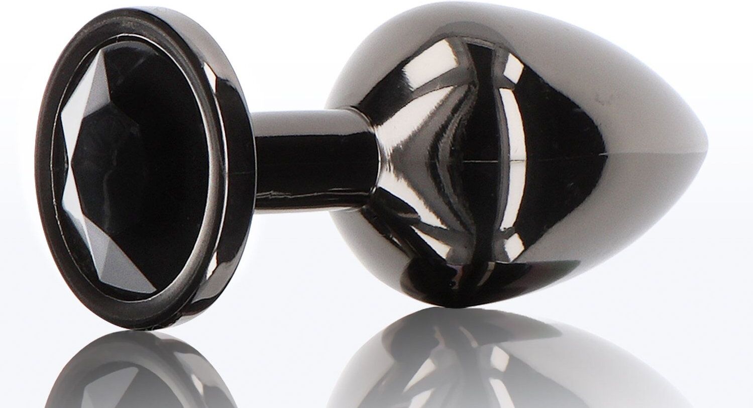 Taboom Plug Bijou Anal Diamond Jewel L 8 x 4cm Noir