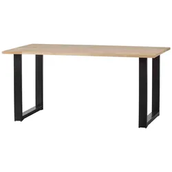 Esstisch Tablo Eiche mit U-Gestell, modernes Design, natur, 160 cm, FSC-zertifiziert