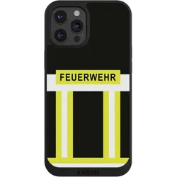 Nivocase Handyhülle für Apple iPhone 12 Pro Max Hülle NIVOpure Case Schwarz Beruf Feuerwehr Feuerwehrmann (Apple iPhone 12 Pro Max), Smartphone Hülle, Schwarz