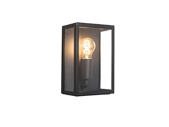 Qazqa rotterdam - Applique murale - 1 lumière - L 160 mm - Noir - Moderne\, Rustique - éclairage extérieur