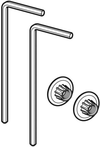 Geberit WC Wandbefestigung EFF2 Werkzeug Set 597210000 für Montage von oben