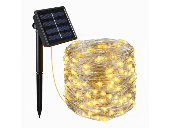 Guirlande lumineuse solaire rideaux 100 LED blanc chaud YOGY CURTAIN 100 4mx1m 8 modes