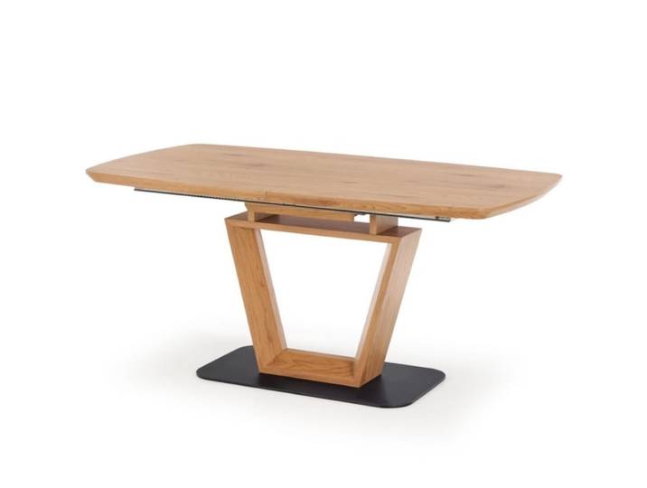 Table à manger design extensible couleur bois 160/220x90cm