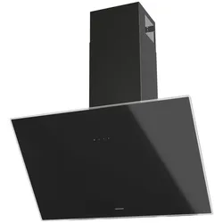 Oranier Kopffrei-Wandhaube LEA, Schacht in pureBLACK, Glasschirm Sicherheitsglas schwarz, 75 cm LEA75S1