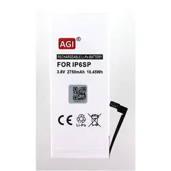 AGI Akku kompatibel mit Apple iPhone 6S Plus - Akku - 2.750 mAh, Smartphone Akku