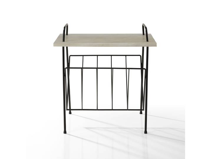 Socle pour tourne-disque et rangement de vinyles en noir