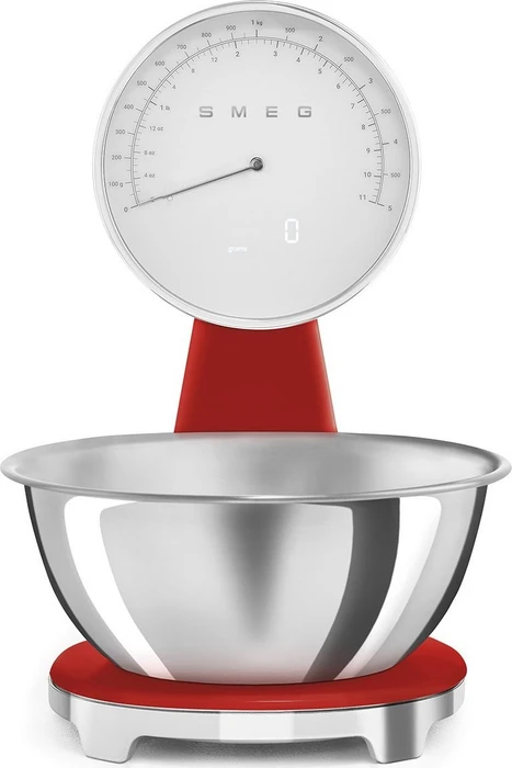 Smeg KSF01RDWW Küchenwaage, Rot (KSF01RDWW)