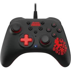 HORI Horipad Turbo - Super Mario (Switch), Gaming Controller, Schwarz, Rot