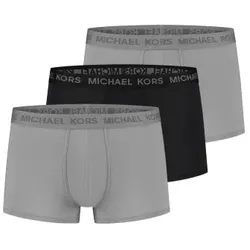 Michael Kors 3P Supreme Touch Trunks Grau/Schwarz Small Herren
