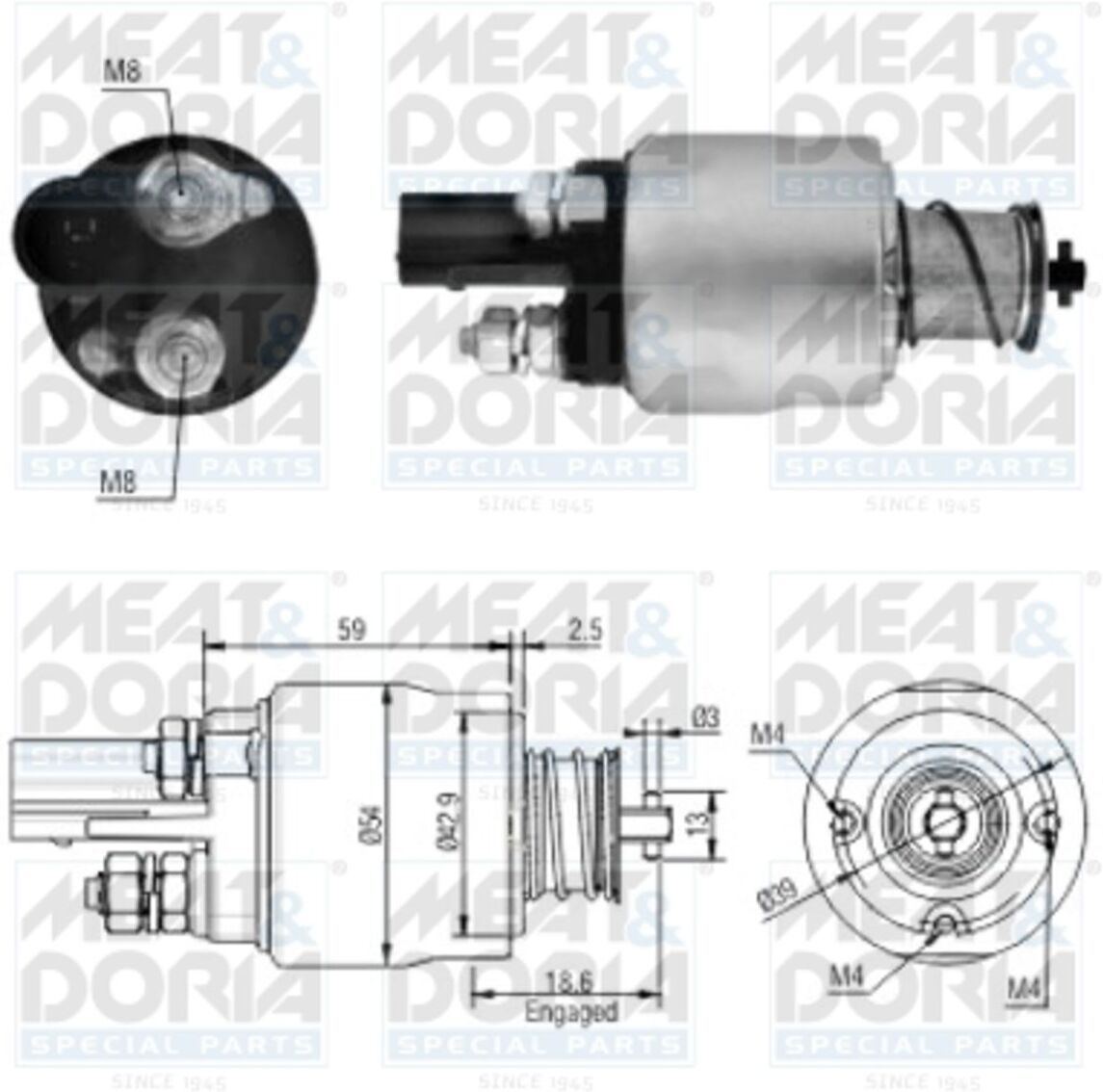 Magnetschalter, Starter MEAT & DORIA 46126