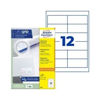 AVERY Zweckform 1.200 Etiketten 3659 weiß 97,0 x 42,3 mm