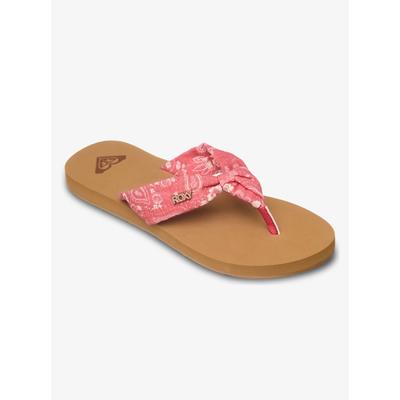 Zehentrenner ROXY "PAIA V", Damen, Gr. 38, rosa (hibiscus), Textil, Schuhe Zehentrenner