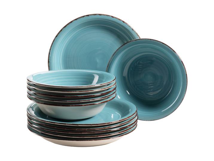 MÄSER Teller-Set Lumaca Laguna Steingut 12 Stk