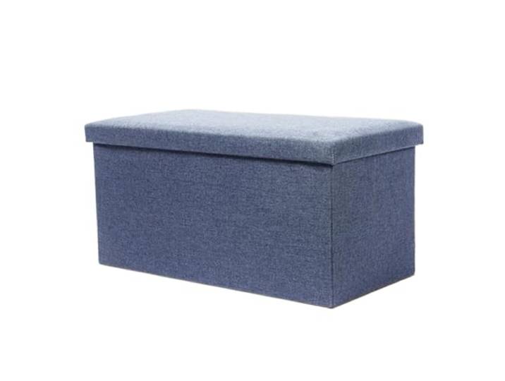 Zf9tBw5sH Bettbank Rechteckiger Einstiegs-Schuhwechselhocker, Haushaltsaufbewahrungshocker Sitzbank(Dark Blue,Groß)