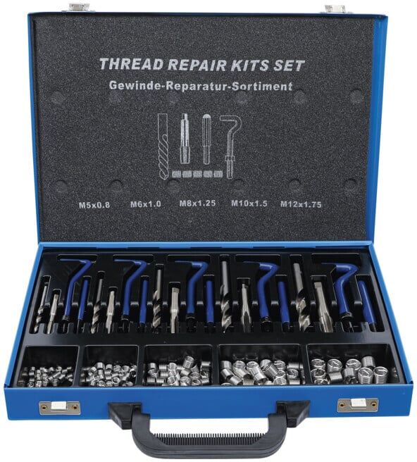 BGS Kit de réparation de filetage M5 - M12 130 pces. ; BGS technic (1950)