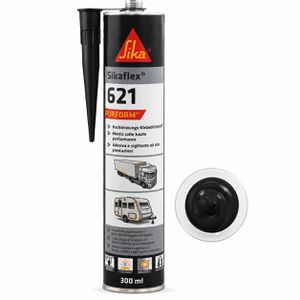 Sika Sika Dichtmasse  flex 621, 300ml, universal, schwarz, für innen & außen, witterungsbeständig
