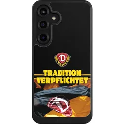 Nivocase Hülle für Samsung Galaxy S25+ Handyhülle NIVOcore Case Schwarz Fanartikel SG Dynamo Dresden SGD (Samsung Galaxy S25+), Smartphone Hülle, Schwarz