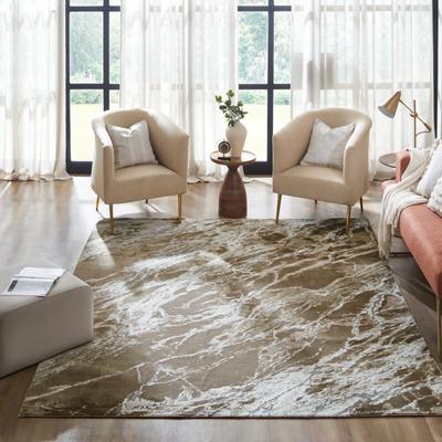 KALATY Monarch Brown Marble Vein Area Rug