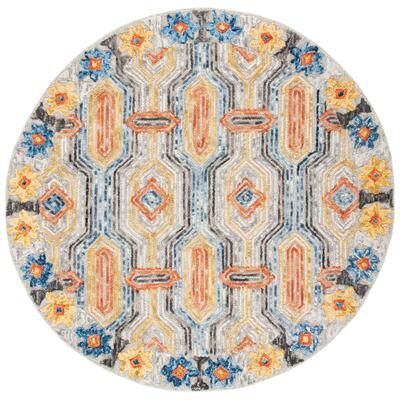 SAFAVIEH Handmade Trace Idelette Geometric Wool Rug