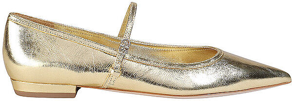 TORY BURCH Ballerina MARY JANE gold   40 1/2 40 1/2