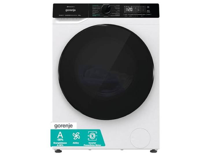 Gorenje WD2PA854ADW, DE Waschtrockner, Connect Life, 16 Programme, 8kg waschen, 5kg trocknen, 54 Liter, 1400 U, min, AirDry, SterilTub, AllergySteam, PowerJetwash, StopAddGo, Wash&Dry 60', A-30%