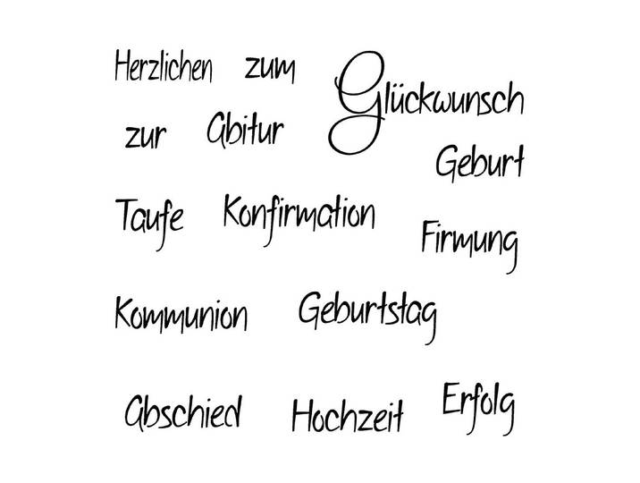 Rayher Clear Stamp Anlass 2 10 × 10 cm