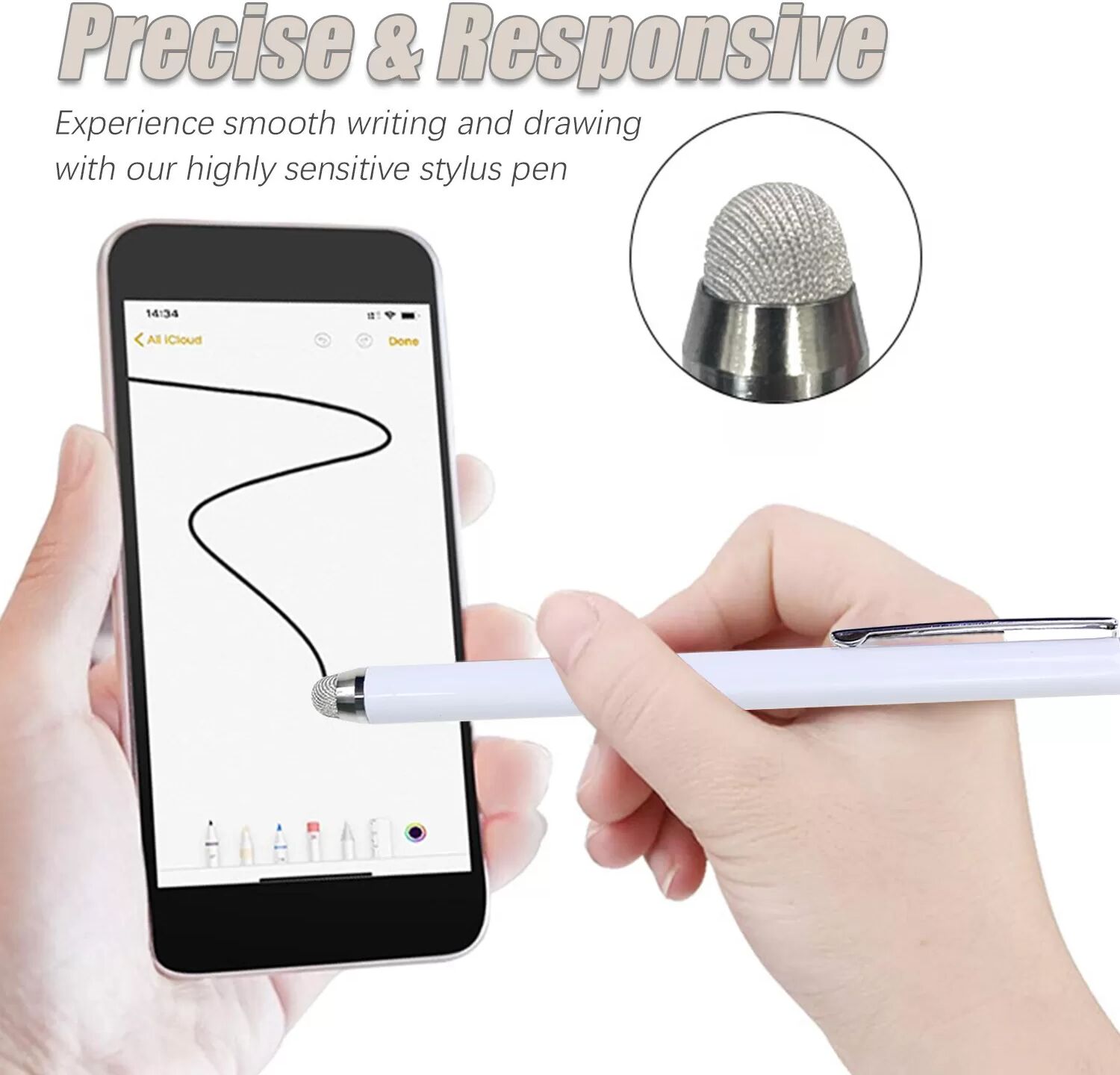 INF Kapazitiver Eingabestift für Apple, Samsung, Huawei, OPPO, VIVO, Xiaomi