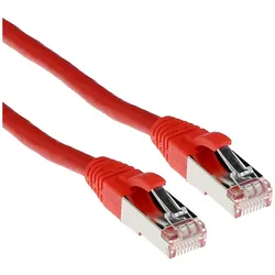 ACT Red 30 meter LSZH SFTP CAT6A patch cable snagless with RJ45 connectors (S/FTP, CAT6a, 30 m), Netzwerkkabel