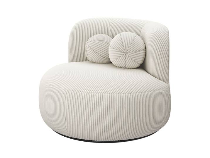 Sessel drehbar Cord POZZA creme
