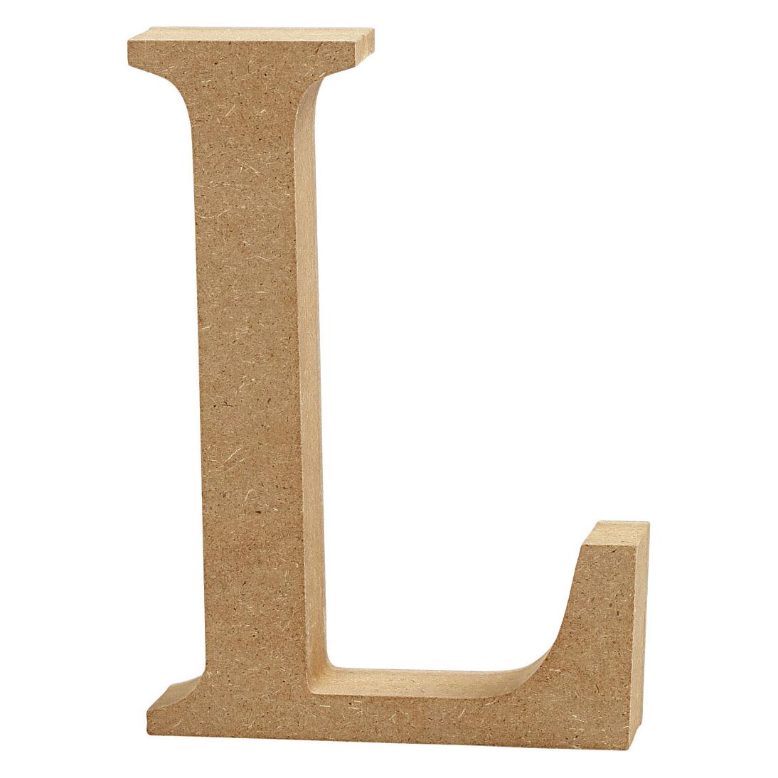 Creativ Company Letter L MDF 8cm, 1st. (5712854003650)