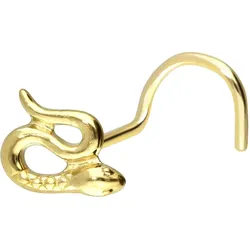 14/18 Karat Gold Nasenstecker Spirale SCHLANGE