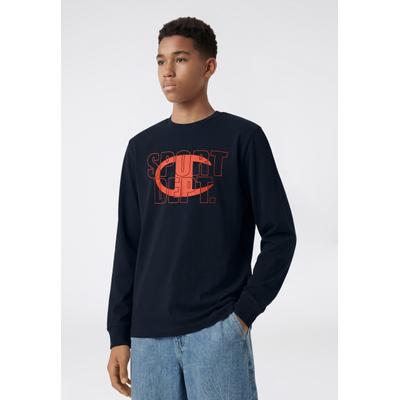 Langarmshirt CHAMPION "SPORTWEAR LONG SLEEVE Standard Fit", Jungen, Gr. XXL, schwarz (nny), Obermaterial: 100% Baumwolle, Shirts Langarmshirt, für Kinder und Jugendliche, Standard Fit, aus Baumwolle