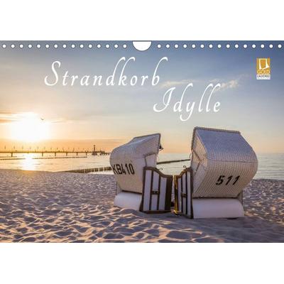 Strandkorb Idylle (Wandkalender 2022 DIN A4 quer)