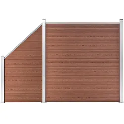 vidaXL, Gartenzaun, Padonilla (1 Quadratisch + 1 Schräg)