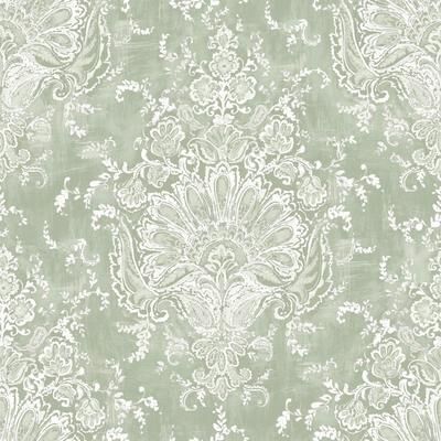 Laura Ashley Maddox Sage Green Wallpaper