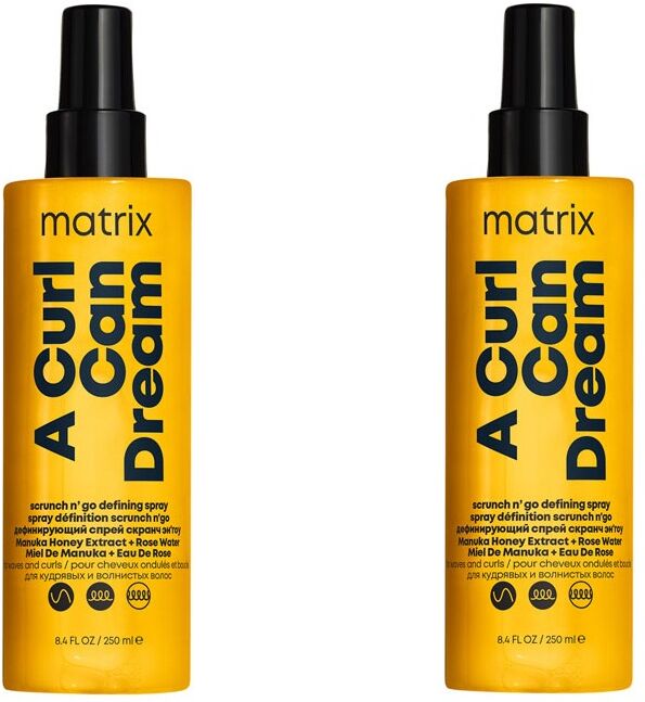 Matrix A Curl Can Dream Scrunch 'N' Go Defining Spray With 230°C Heat