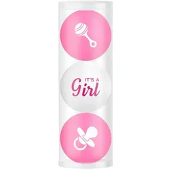 Golfball Geschenkset "Its a girl" 3er Mix