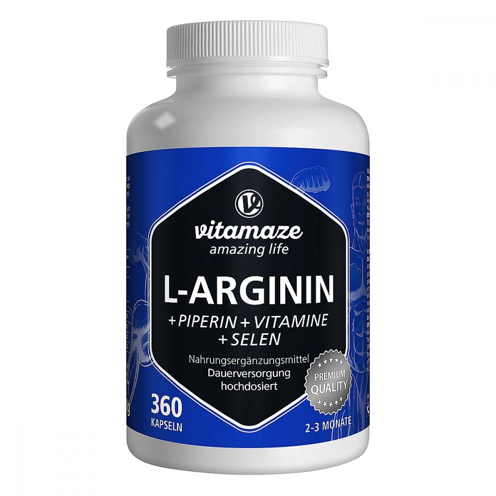 Vitamaze GmbH Vispura L-ARGININ 750 mg hochd.+Piperin+Vitamine 13815324